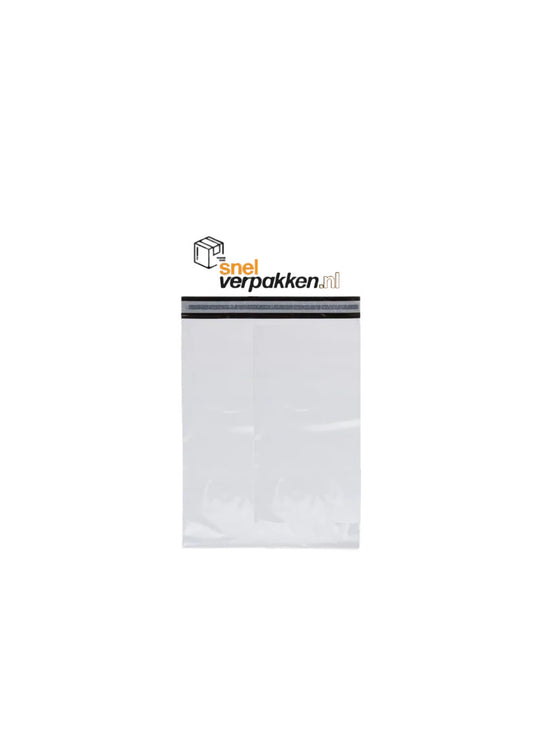 Plastic verzendzak (M) 320 x 420 mm – 50 micron – Per stuk